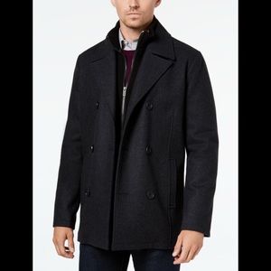 Kenneth Coal Men’s Wool Pea Coat
